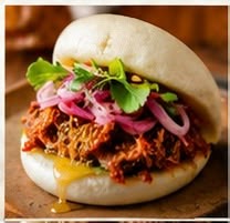 Bao de cerdo ibérico